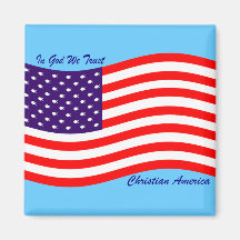 In God We Trust ~ Christian America Refrigerator Magnets
