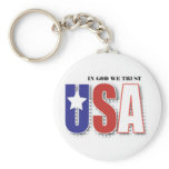 In God We Trust keychains
