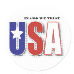 In God We Trust label stickers