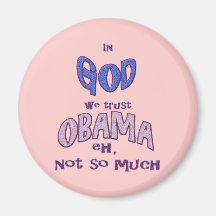 In GOD we trust - lilac Fridge Magnet