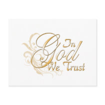 In God We Trust Postcard