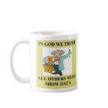 in god we trust science joke, in god we trust s... mugs