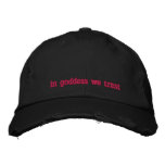 In Goddess We Trust Women's Baseball Cap embroidered hats
