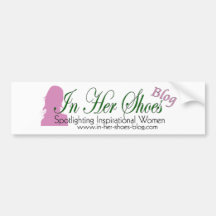 In Her Shoes Blog Bumpersticker Bumper Stickers