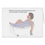 In her spare time.... cards