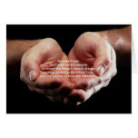 In his hands Card