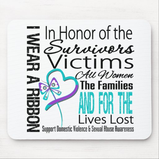 In Honour Collage Domestic Violence Sexual Assault Mouse Pads