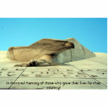 In Honoured Memory of those who gave their lives photo sculptures