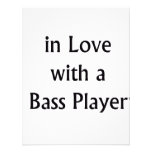 In Love With A Bass Player Black Text Personalised Announcement