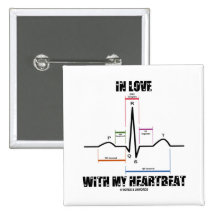 In Love With My Heartbeat (Electrocardiogram) Pins