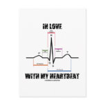 In Love With My Heartbeat (Electrocardiogram) postcards