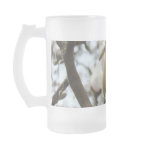 IN LOVE with YOU! Frosted Glass Mug MAGNOLIAS