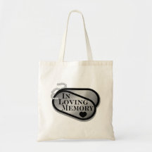 In Loving Memory Dog Tags Bag