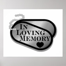 In Loving Memory Dog Tags Print