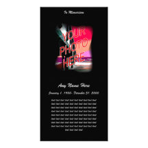 In Loving Memory- Fade to Black Photo Greeting Card