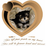 In Loving Memory Pet Photo Sculpture With Stand photo sculptures
