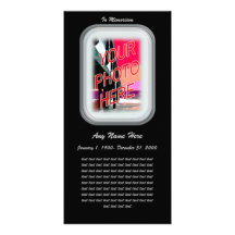 In Loving Memory Picture Card