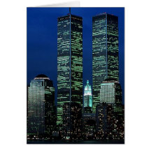 In Memoriam In memory of Twin Towers WTC NYC Greeting Cards