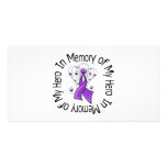 In Memory Hero Alzheimer’s Disease Angel Wings photo cards