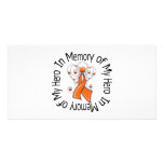 In Memory Hero Multiple Sclerosis Angel Wings Photo Card