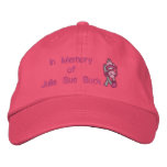 In Memory of Julie Sue Buck embroidered hats