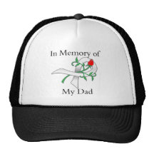 In Memory of My Dad - Lung Cancer Trucker Hats