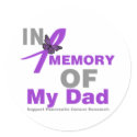 In Memory of My Dad Pancreatic Cancer stickers