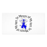 In Memory of My Hero Anal Cancer Angel Wings photo cards
