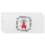 In Memory of My Hero Blood Cancer Angel Wings rack cards
