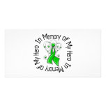 In Memory of My Hero Kidney Cancer Angel Wings photo cards