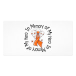 In Memory of My Hero Leukaemia Angel Wings photo cards