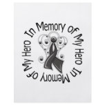 In Memory of My Hero Melanoma Angel Wings Custom Flyer