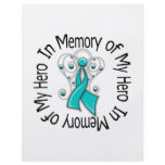 In Memory of My Hero Ovarian Cancer Angel Wings flyers