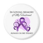 In Memory of My Husband - Pancreatic Cancer magnets
