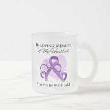 In Memory of My Husband - Pancreatic Cancer Coffee Mug