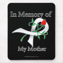 In Memory of My Mother - Lung Cancer Mouse Pad
