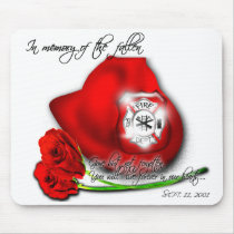 In memory of the fallen of 9/11 Mousepad