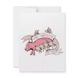 in milk we trust sow and baby pigs invitations