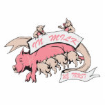 in milk we trust sow and baby pigs photo sculptures