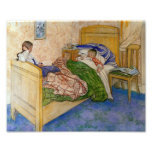 In Mum's Bed 1908 Photograph