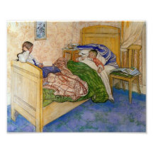 In Mum's Bed 1908 Photograph