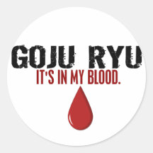 In My Blood GOJU RYU Stickers