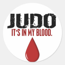 In My Blood JUDO Round Stickers