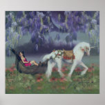 In my dreams, fantasy fairy and unicorn posters