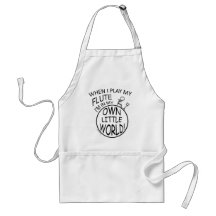 In My Own Little World Flute Apron