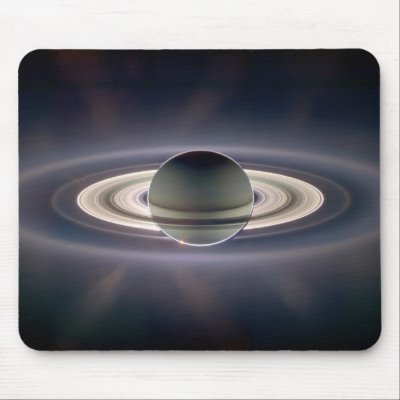 In Saturn's Shadow Mousepad by solarviews