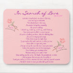 'In Search of Love' poetry mouse pad