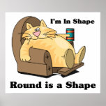 In shape cat posters