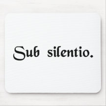 In silence. mousepad