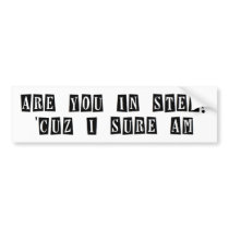 In step bumper sticker
